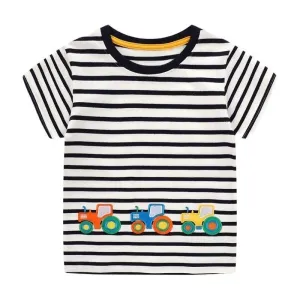 Toddler Boy's Summer Short Sleeve Casual T-shirt