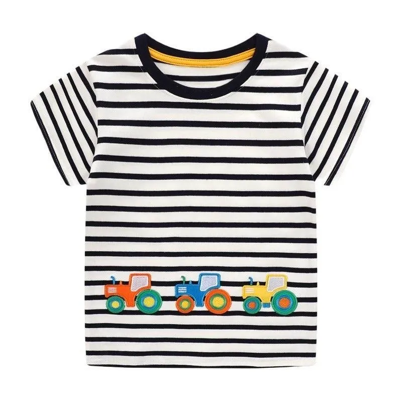 Toddler Boy's Summer Short Sleeve Casual T-shirt