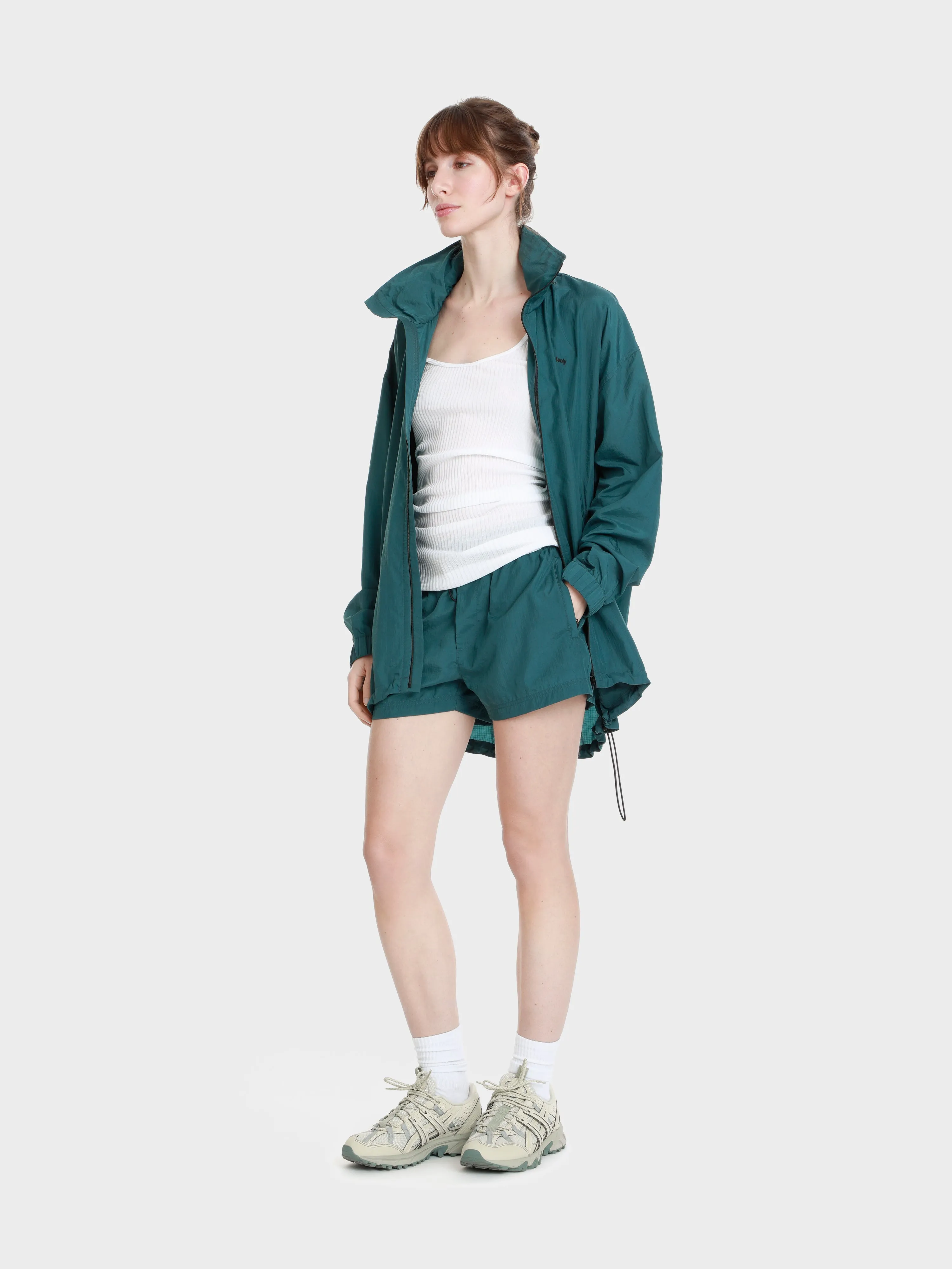 Unisex zip adjustable ripstop windbreaker