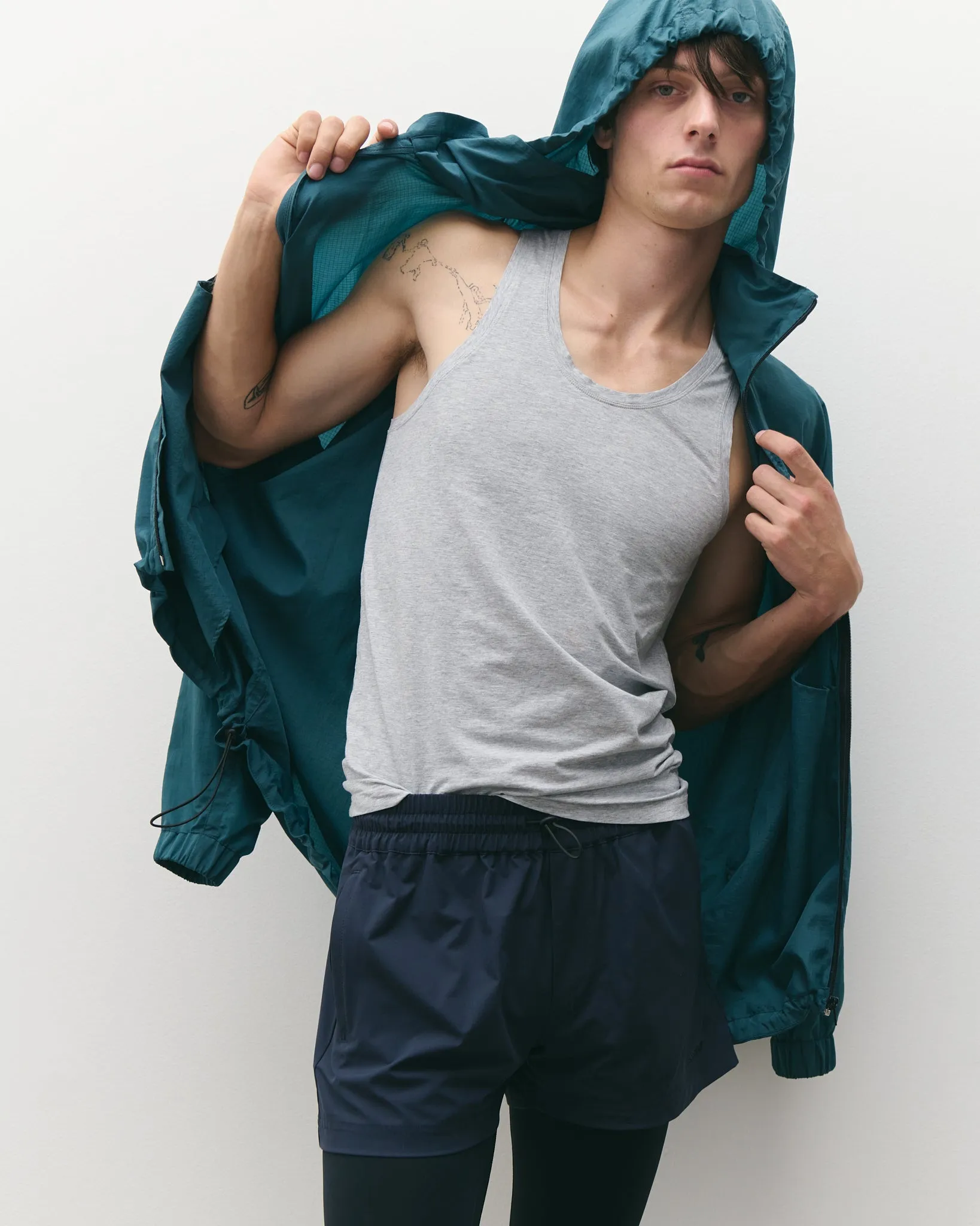 Unisex zip adjustable ripstop windbreaker