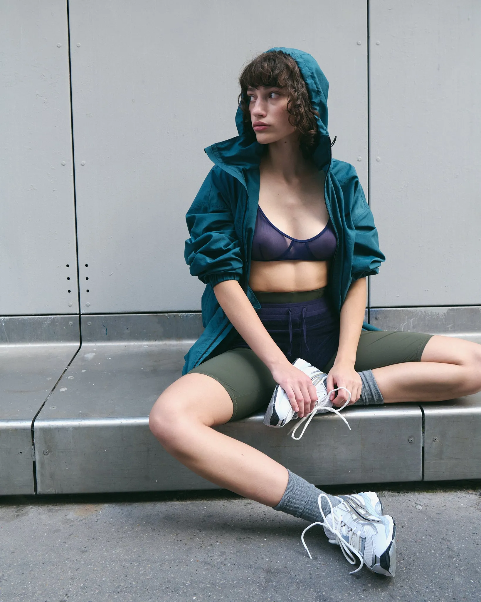 Unisex zip adjustable ripstop windbreaker