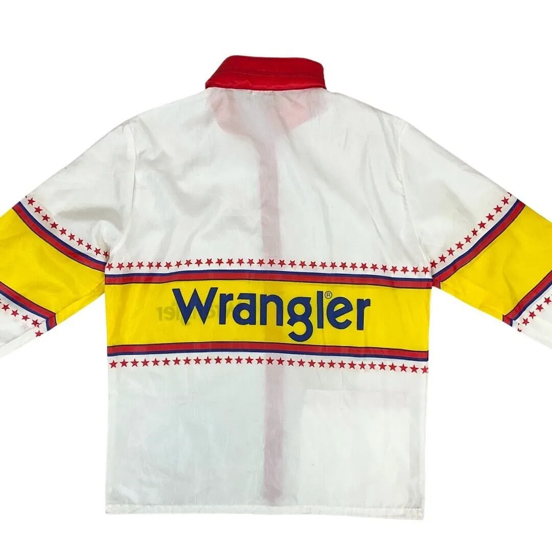 Vintage 1980s Wrangler Colour-Blocked Full-Zip Lightweight Windbreaker Medium