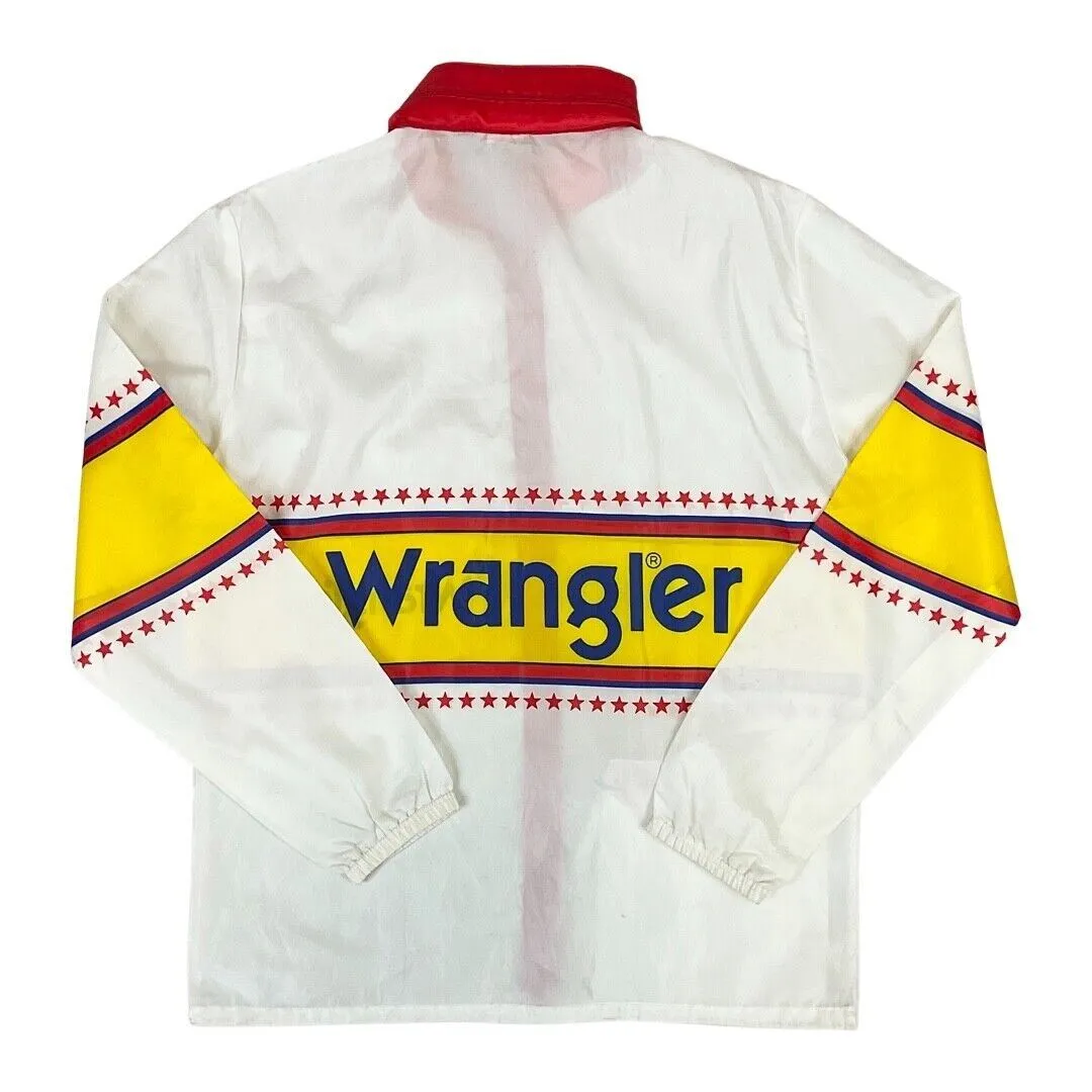 Vintage 1980s Wrangler Colour-Blocked Full-Zip Lightweight Windbreaker Medium
