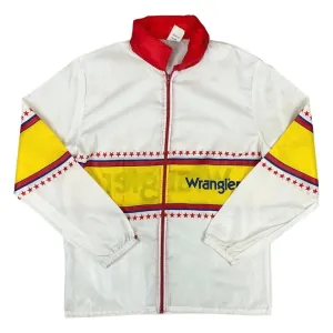 Vintage 1980s Wrangler Colour-Blocked Full-Zip Lightweight Windbreaker Medium