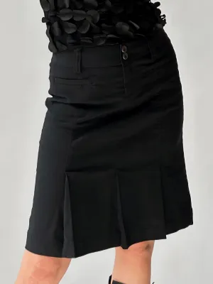 Vintage Pleated Midi Skirt | 4/S