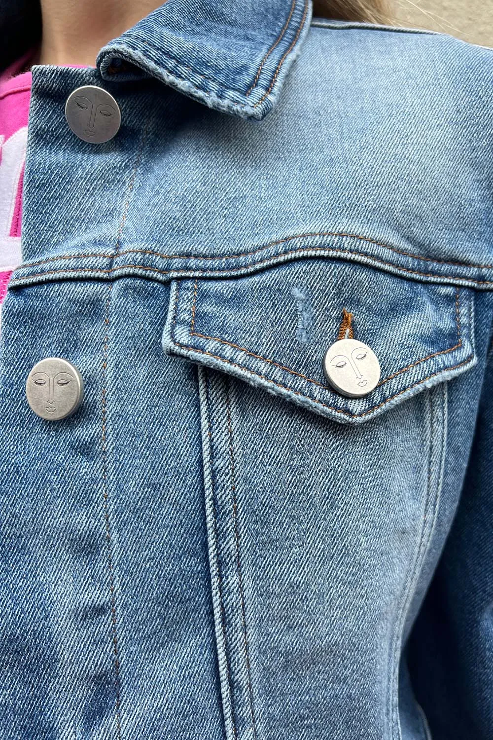 Vivetta - Denim Puff Sleeve Jacket: Indigo