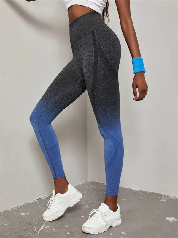 Women's Seamless High Waist Gradient Colour Activewear Leggings
